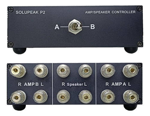 Solupeak P2 2(1)-in-1(2)-out Amplificador Altavoz Selector