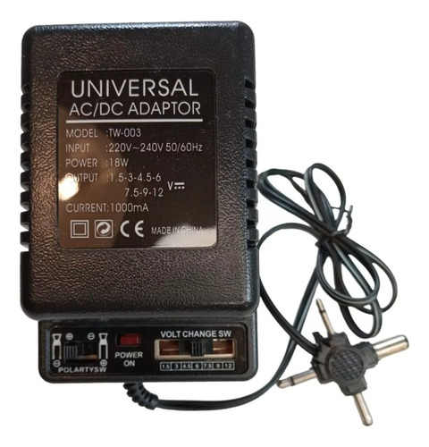 Cargador Fuente Universal Transformador Multivoltage