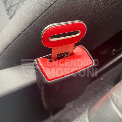 Hebilla de cinturon de seguridad de coche anti alarma negro