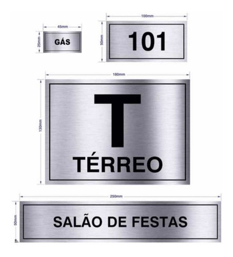 Placas De Identificação