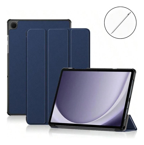 Kit Case Couro + Pencil Para Tablet Samsung A9 8.7 X110