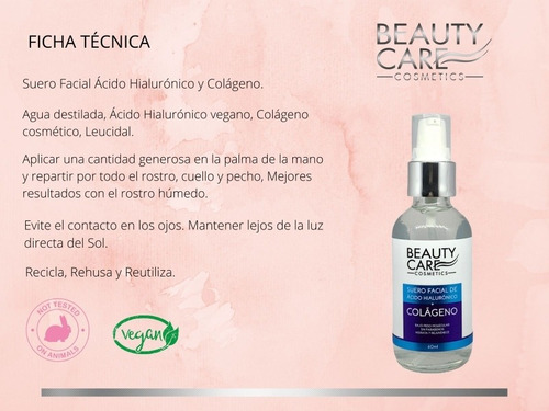 Imagen 3 de 10 de Mayoreo Serum Facial Ácido Hialurónico Y Colágeno Puro 60ml