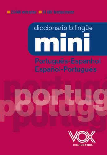 Libro Diccionario Mini Português Espanhol Español Portugués