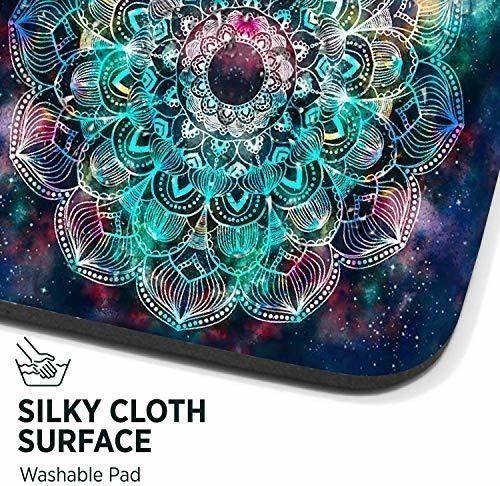 Alfombrilla De Ratón, Galaxy Mandala Pattern Impermeable Ani