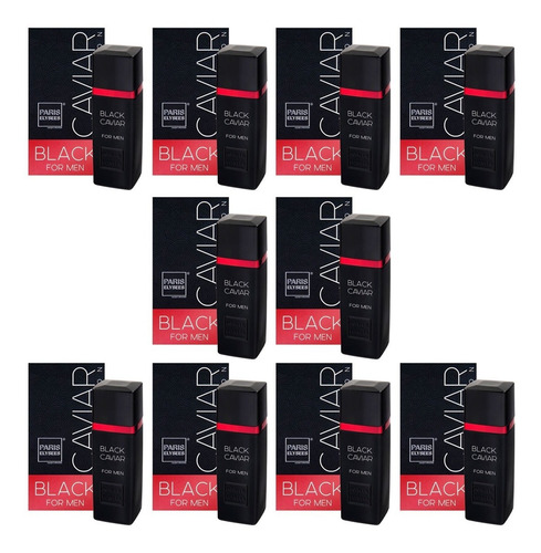 Perfume Black Caviar Atacado 100 Ml Promoção Combo Com 10