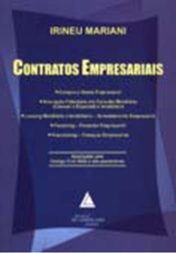 Contratos empresariais: Compra e venda empresarial, de Mariani Irineu. Editorial LIVRARIA DO ADVOGADO, tapa mole en português