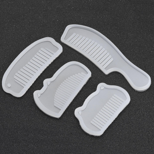 Peine Molde De Resina De Silicona, 4 Unidades/set De Peine D