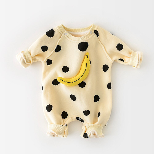 A Mamelucos For Bebés Y Niñas Con Diseño De Plátano, Diseño