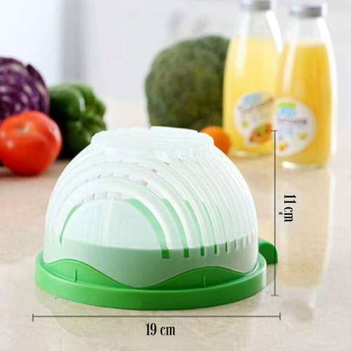 Cuenco Cortador De Ensalada Colador Promaker Cocinaperfecta