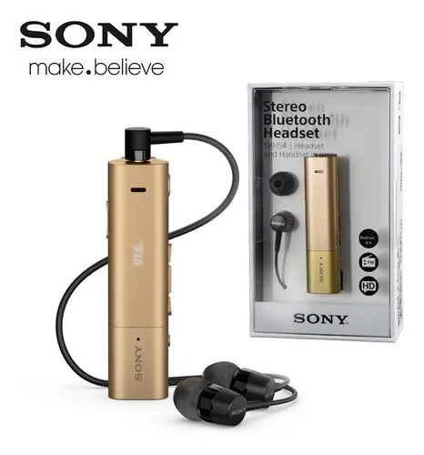 Manos Libres Sbh54 Sony Bluetooth Nfc Dorado Envio Gratis Cuotas