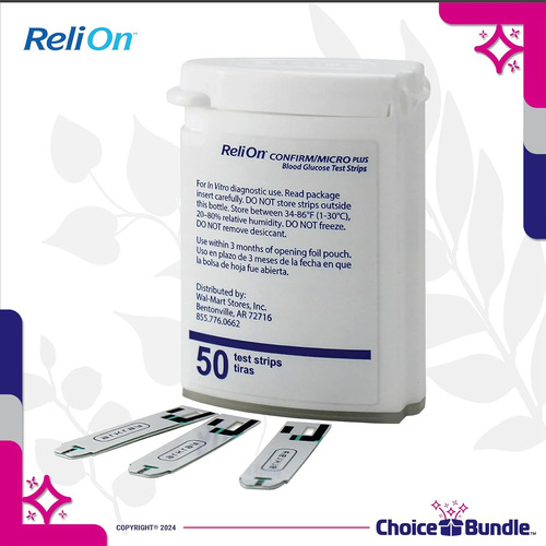Relion Reli On Confirm Micro Tiras Reactivas De Glucosa En S