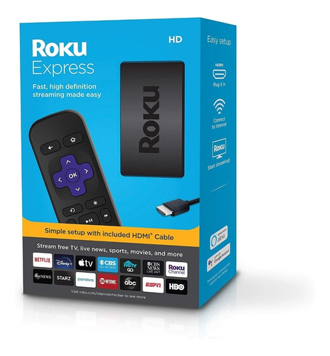 Roku 7 2019 Express 3930 Hd Streaming Media Player Smart Tv