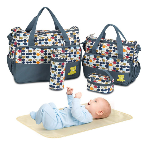 Juego De 5 Bolsas De Pañales - Bolsas De Bebé Para Mamá .