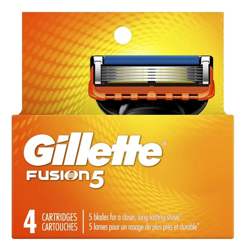 Cartuchos Repuesto Gillette Fusion 5 (pack De 4)