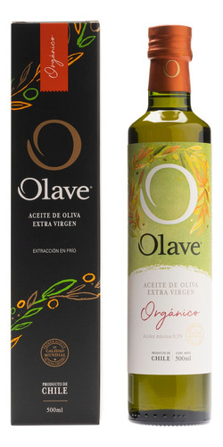 Aceite De Oliva Extra Virgen Olave Organico 500 Ml