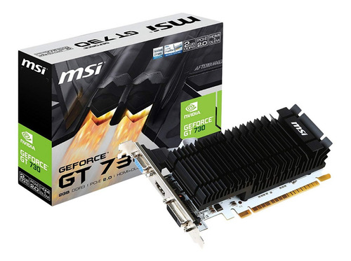 Tarjeta Video Msi Geforce Gt730 2g Ddr3 Dvi-d1- Boleta