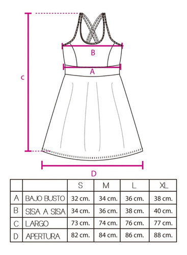Vestido De Tenis Rose Con Tazas Desmontables