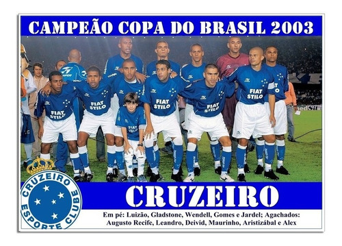 Poster Do Cruzeiro - Campeão Da Copa Do Brasil De 2003