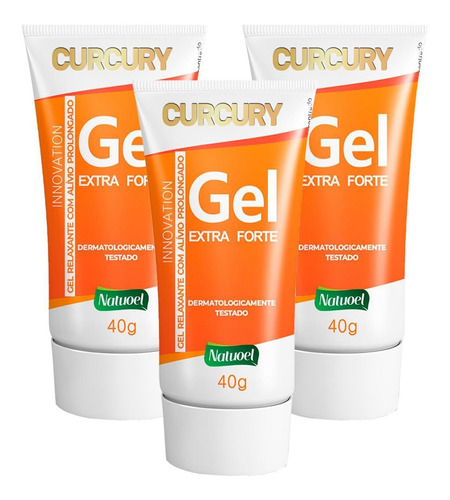 Gel Curcury Extra Forte 40gr - Alívio De Dores Musculares