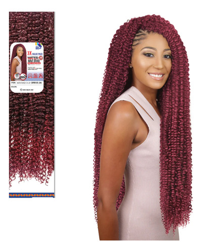 Extensiones Water Wave Crochet Braid Chino Afro Eve 28