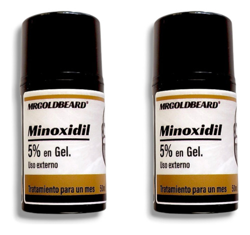 Pack 2 Meses De Tratamiento Minoxidil Gel 50ml 5%