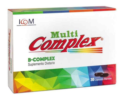 Vitamina B Multicomplex X 30cap - Unidad a $1500
