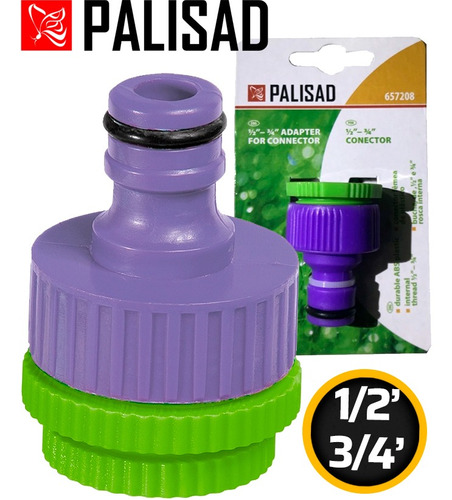 Conector Fêmea De Plástico C/ Bucha De 1/2'' Para 3/4''