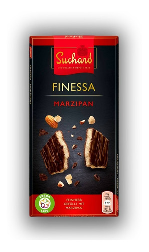 Turrón De Chocolate Suizo Suchard Mazapán Con Almendras