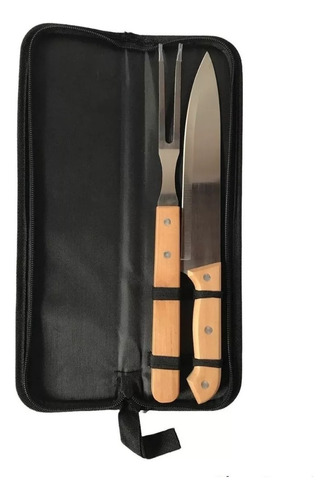 Set De Asado Parrilla Cuchillo Tenedor Estuche Regalo !!!