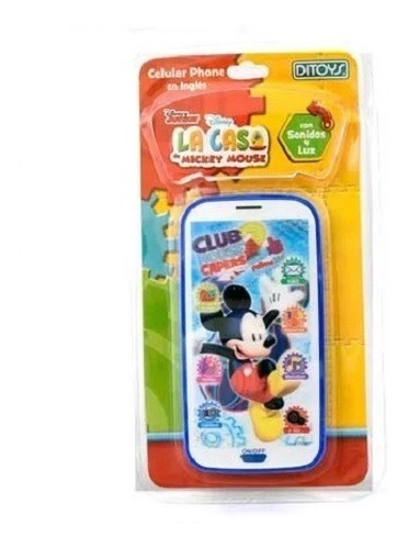 Disney Mickey Mouse Celular De Juguete Simil iPhone Ditoys