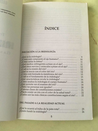 Terapia De La Iridiologia La Salud Por El Iris: Glen Hardy (Usado)