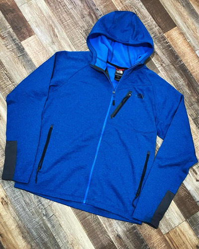 The North Face Poleron Hoodie Talla L Hombre Azul Original