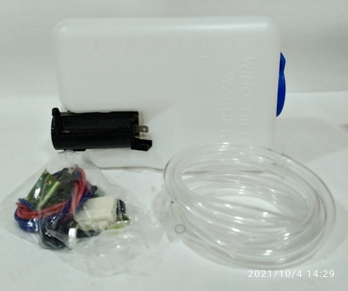 Envase Agua Limpia Parabrisa Universal Kit Con Bomba 