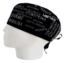 Comprar Gorro Quirúrgico Hombre + Lanyard Anestesiologia Negro 
