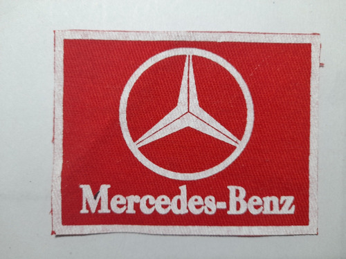 Parche Estampado Termoadhesivo Mercedes Benzz Rojo 8x6 Cm.