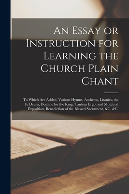 Libro An Essay Or Instruction For Learning The Church Pla...