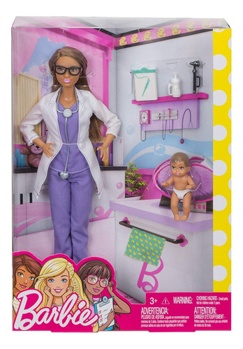 Barbie Muñeca Y Set De Juego Baby Doctor