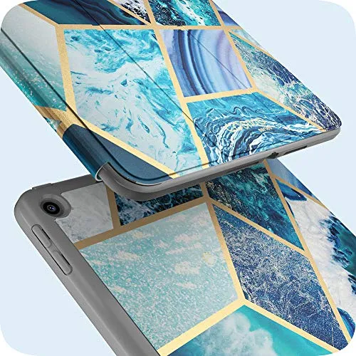 Funda iPad 10.2 I-blason Cosmo Protector Soporte Mármol Azul