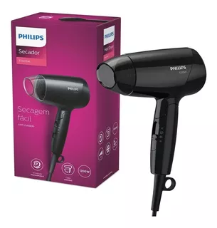 Secador Cabelo Portátil Pequeno Philips Viagem 3 Velocidades