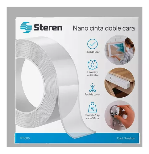  Cinta nano de doble cara resistente, multiusos