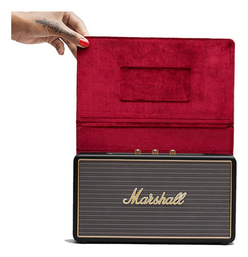 Bocina Marshall Stockwell Oem Portátil Con Bluetooth Negra