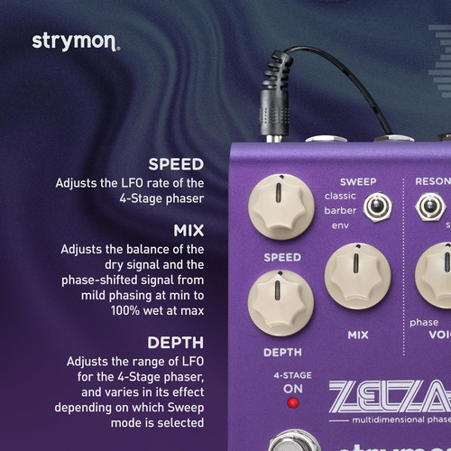 Strymon Zelzah Multidimensional Phaser Guitar Effects Pedal