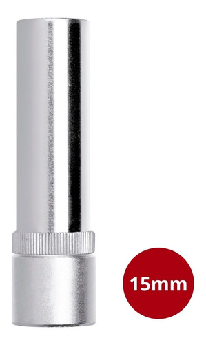 Soquete Sextavado Longo 15mm Com Encaixe De 1/2'' Gedore Red