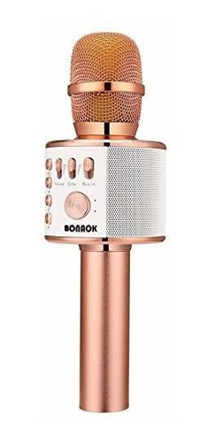 Microfono De Karaoke De Alta Compatibilidad Color Rosa