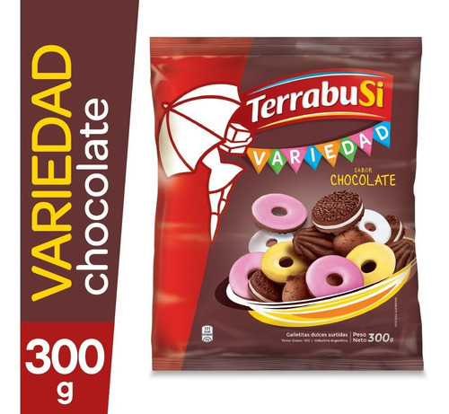 Imagen 2 de 2 de Galletita Terrabusi Variedad de chocolate 300 g