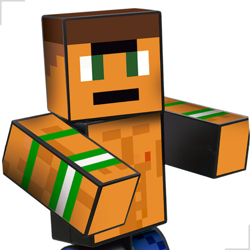 Muñeca Youtuber de Minecraft Brucutu Problems, grande, 35 cm