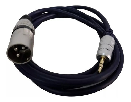 Cable Audio Estéreo Xlr Macho A  Plug 3.5mm Trs Blindado 2mt