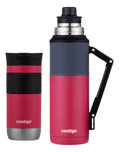 Termo Contigo Cebador Mate 1.2 L Acero Inox + Regalo! El Rey