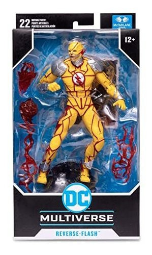 Boneco De Ação Dc Gaming Reverse Flash 7 Com Acessórios