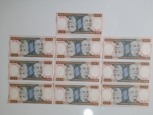 10 Notas De 1.000 Cruzeiros Em Sequencia Oportunidade (Usado)